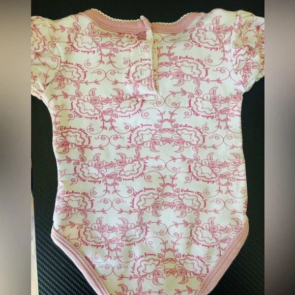 Pink Floral Baby Onesie - Picture 2 of 3